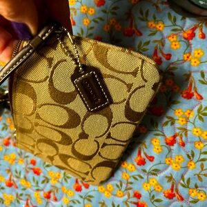 Coach small zippered bag